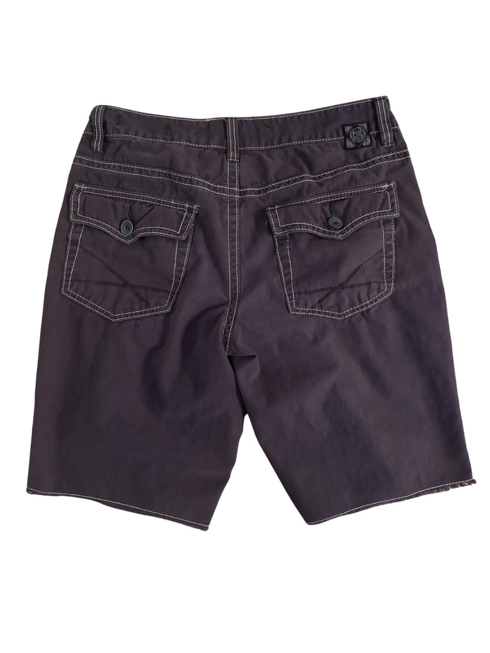 Axel Y2K Giant Stitch Button-Back Shorts